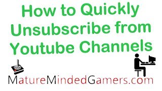 How to Quickly Unsubscribe from Youtube Channels [upl. by Ahsart689]