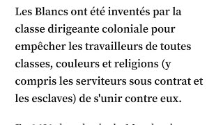 Une autre preuve que le terme quotBlancquot nest quune construction sociale créée par les élites de Édom [upl. by Legnaleugim]