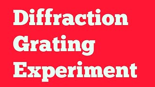 Diffraction grating experiment wavelength determination spectrometer mercury lamp [upl. by Einaffets]