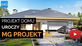 Projekt domu Uroczy MG Projekt  14647 m2  Koszt budowy 254 tys zł [upl. by Strang]