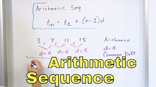 04 What is an Arithmetic Sequence  Part 1  Arithmetic Sequence Formula amp Examples [upl. by Aillicec]