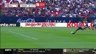 Gol de Germán Berterame  San Luis 10 Pumas  Liga BBVA MX  Grita México C22  Jornada 15 [upl. by Llehctim]