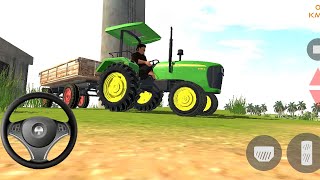 indian tractor driving 3d game tractor wala game Android gameplay 46 games gaming gameplay [upl. by Collum]