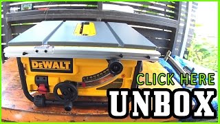 DeWalt  Table Saw  Model  DWE7480  Unboxing [upl. by Bunting]