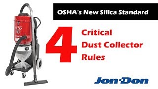 OSHA Silica  4 Critical Dust Collector Rules [upl. by Colson151]