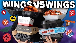 Ranking Top 8 Fast Food Chains Chicken Wings 🍗 Best to Worst [upl. by Yeoj]