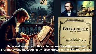 BRAHMS Johannes Wiegenlied Op 49 No 4 in F Major bass clef and piano [upl. by Elehcir]