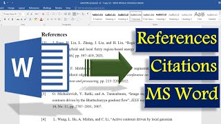 How to insert Citation in Word  Citation in Word without Using Endnotes  Add references in Word [upl. by Anitsirt]