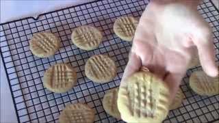 3 Ingredient Peanut Butter Cookies Recipe [upl. by Sarad955]