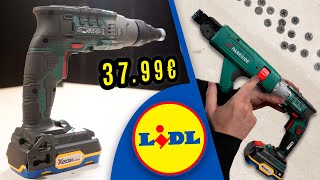 LIDL visseuse placo PARKSIDE  PTBSA 20Li A1 pour plaque de plâtre [upl. by Haidebez]