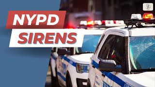 Police Siren in NewYork City  Authentic NYPD Sound Effect [upl. by Ahsinrad]