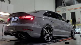 Audi RS3 HGMotorsport BullX EGOX Exhaust System [upl. by Ranee]