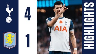 Tottenham Hotspur 41 Aston Villa  Premier League Highlights  Solanke double as Spurs THRASH Villa [upl. by Haimarej596]