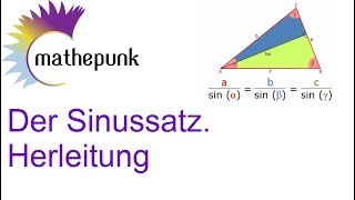 Der Sinussatz Herleitung [upl. by Eunice]