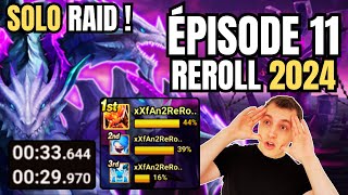 TEAM SOLO RAID 5 EN 20 JOURS DE JEU  REROLL 2024  ÉPISODE 11 Summoners war [upl. by Bultman]