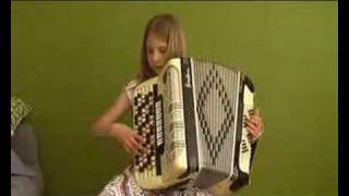 Vilma plays Beautiful Days by Pietro Deiro on accordion Vals på dragspel Fisarmonica [upl. by Boak]