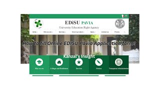 How to Apply for EDISU Pavia Scholarship  StepbyStep Online Application Guide [upl. by Arabella]