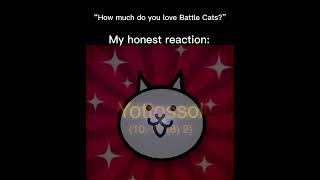 How much do you love battle cats My honest reaction battlecats shorts [upl. by Thursby]