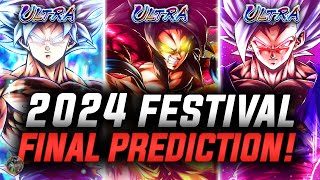 FINAL LEGENDS FESTIVAL 2024 PREDICTIONS Dragon Ball Legends [upl. by Neral331]