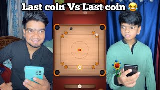 Last coin vs Last coin Carrom match 😂  Arun Vs Butta  Arun Karthick [upl. by Nisay]