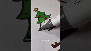 Oddly Satisfying Christmas Tree Coloring ASMR 🎄 [upl. by Kilmarx]