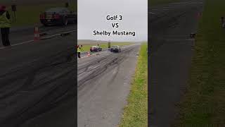 USA VS Germany oder Golf VR6 T gegen Mustang Shelby 14 Mile Battle efrgermany [upl. by Ahseya]