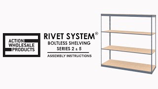 How to Assemble Boltless Shelving Rivet System Series 2 amp 5 [upl. by Watanabe]