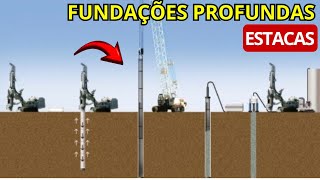 O QUE É FUNDAÇÃO PROFUNDA EXEMPLOS I Conheça 3 tipos de estacas mais usadas na engenharia [upl. by Amikat]