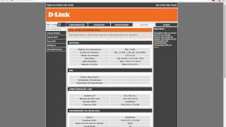 Desbloqueio Dlink DSL2740E GVT Modulação VPI VCI [upl. by Peskoff880]