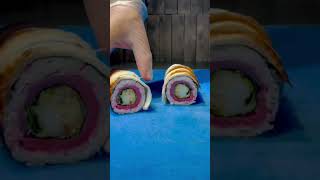 How to make Uramaki tuna sushi with eel spicy mayo and Tobiko sushi recipe youtubeshorts viral [upl. by Salema]