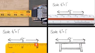 Drawing to Scale  Using a Ruler and Architectural Scale [upl. by Ahsiken]