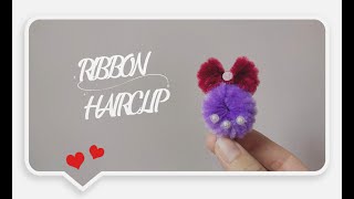 Easy Making  Amazing Chenille Stem Ribbon Hairclip  How to Make Chenille Stem Hairpin  DIY [upl. by Elfont]