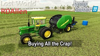 Buying All the Crap  E49 Lost World  Farming Simulator 22 [upl. by Ayoj]