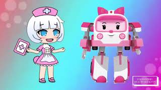 Robocar Poli characters as a human [upl. by Dnama]