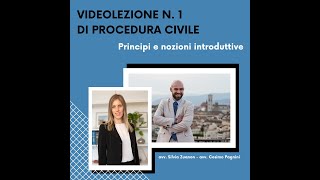 Procedura Civile  Videolezione n 1  Principi e nozioni introduttive  Studiare Diritto Facile [upl. by Jim]