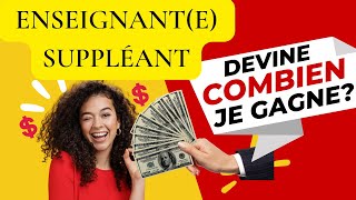 SaviezVous Combien Un Suppléant Gagne [upl. by Neelehtak]