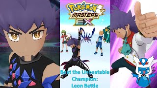 Pokemon Masters EX Beat the Unbeatable Champion  Leon Battle [upl. by Elbam]