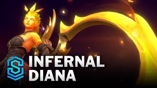 Infernal Diana Wild Rift Skin Spotlight [upl. by Bette]