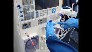 How to start a Dialysis Machine  Eco Priming Fresenius 4008S [upl. by Acebber]