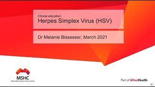 Clinical education Herpes Simplex Virus HSV [upl. by Mirabella]