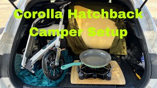 Corolla Hatchback Camper Setup [upl. by Matthei388]