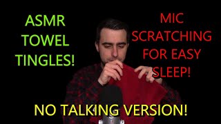 ASMR Mic Scratching  Washcloth Tingles For Easy Sleep Tonight  No Talking [upl. by Htiekram]