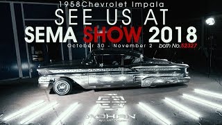 SEMA SHOW 2018 debut Engraving metal paint impala project   ROHAN Izawa Art Design Japan [upl. by Aisercal]