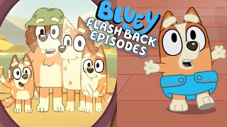 Bluey Flashback Episodes and Scenes ideas for baby bingo and bluey amp how grandad met chillis mum [upl. by Aryek]