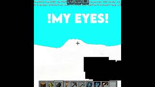 Using shaders on mobile be like  MCPE shaders  minecraft funny gaming [upl. by Eiluj]