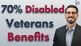 VA Benefits For Disabled Veterans Rated at 70 [upl. by Hawkie]