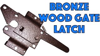 BRONZE Finish Western Style Wood Gate Latch amp Handle [upl. by Puff]