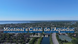 Montréal along the Canal de lAqueduc Quebec in 4K [upl. by Erastus]