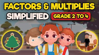 Factors and Multiples Made Easy  Grade 3 5  Math for Kids [upl. by Sisely]