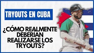 ¿Cómo realmente deberían ser los TRYOUTS EN CUBA  Pelota Cubana USA [upl. by Ecirp550]